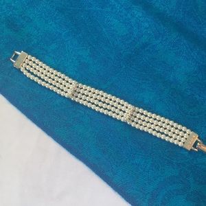 Givenchy Faux Pearl/Sparkle Bracelet